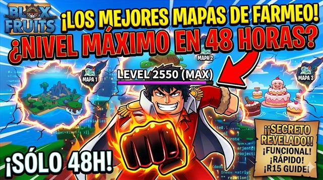 Mapas Roblox: Blox Fruits: Los mejores Mapas de Farmeo para Nivel Máximo en 48 Horas