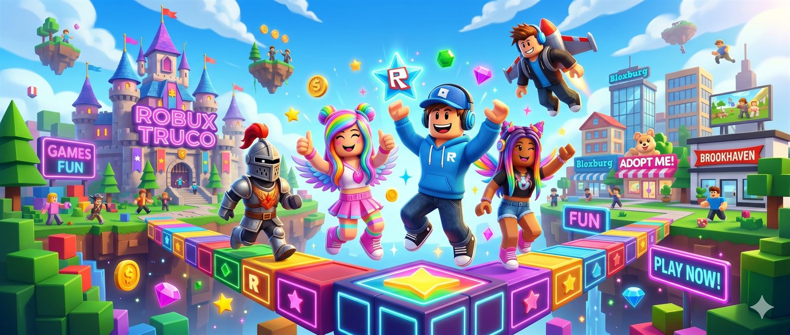 RobloxMania con mundos gamer, mapas de Roblox y guías de códigos